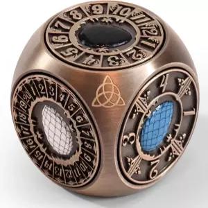 메탈 DND 스피너 주사위 던전과 드래곤 선물을 위한 독특한 릴가 포함된 7 in 1 DD DM 및 플레이어를