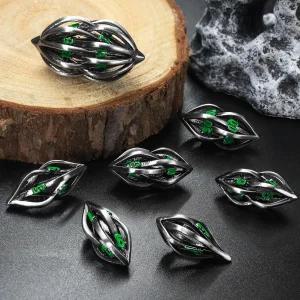 던전 앤 드래곤용 DND 주사위 세트 메탈 7PS세트 롤플레잉 게임 선물용 ZHOORQI 다면체 세트아르카넘그린