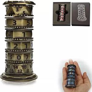 FLUEFOWL 드래곤스톤 DND 주사위 세트용 룰렛 스피너 보관 게임용 선물 케이스가 포함된 드래곤 메탈릭 DD