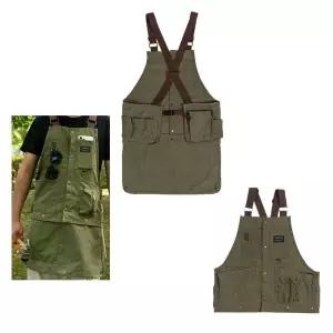 감성 캠핑 앞치마 카페 캔버스 서빙 바베큐 다용도 HKT7+9xcY