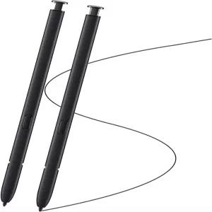 삼성 갤럭시 S22 울트라 5G 터치스크린 스타일러스 펜 교체 부품 S 노블루투스 기능용 블랙 2팩
