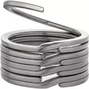 방티 티타늄 헤비 듀티 멋진 신축성 키링 11830mm 이지 오픈 벌크그레이 5팩