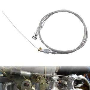 97-07년식 쉐보레쉐비 LS1 엔진 4.8L 5.3L 6.0L 스로틀 가스 케이블 키트 스테인리스 스틸 브레이디드 36인