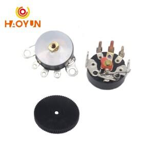 전원 증폭기 볼륨 전위차계, 스위치 조절 가능 저항기 포함, RV12MM, B503, 10-5 개