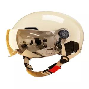 자토바이헬멧 오픈페이스 전동 흰색 헬멧 퀵보드 일반 사이즈 차단 하이바 자토바이 예쁜