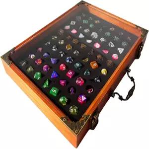 TCGADVN 주사위 디스플레이 보관 케이스 세트 및 컬렉션 DND 또는 RPG 롤플레잉 기타 테이블 게임과
