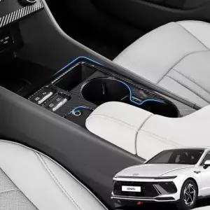 드레스업용품 쏘나타 디엣지 튜닝 기어패널 카본 몰딩