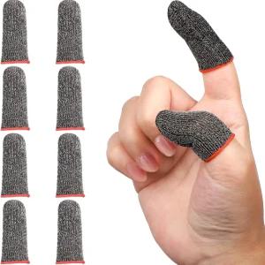 ENPOINT 10팩 블랙 핑거 슬리브 엄지 커버 데달레스 게이머 프로페셔널 모바일 게임 콜 오브 듀티 PUBG