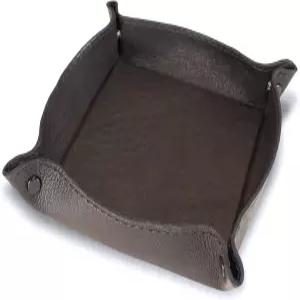 요더 가죽 회사 수제 정품 발렛 트레이 RPG 게임 테이블탑 동전 열쇠 및 액세서리용 접이식 주사위