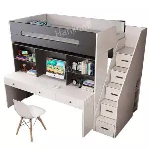 이층침대 초등 학생 침대 원룸 기숙사 벙커 책상 2층 침실 복층 벙커침대