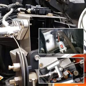 36인치 스로틀 가스 케이블 키트 스테인레스 스틸 브레이드쉐비 LS1 엔진 97-07