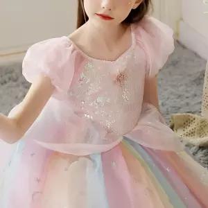 여아 핑크 공주드레스 아동 연이드레스 생일 파티용