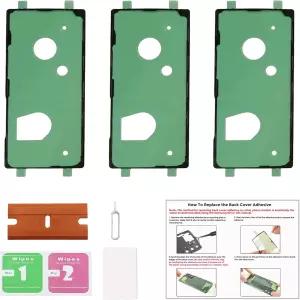 삼성 갤럭시 노트 20 울트라용 전면 접착 테이프 3개입 백 커버백 도어 교체용 및 도구설명서 포함