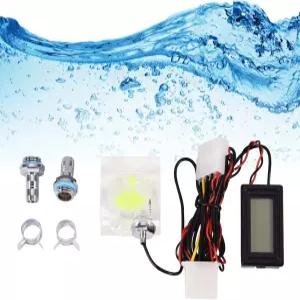 유수 PC 3방향 유량계 디지털 온도계 두 개의 커넥터와 클램프가 있는 컴퓨터 수냉 시스템 키트 노트북용