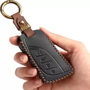렉서스 R 350 ES 뉴 LS N 20212026 스마트 키 프로텍터 쉘 케이스 블랙용 EASYANT 가죽 자동차 포브 커버