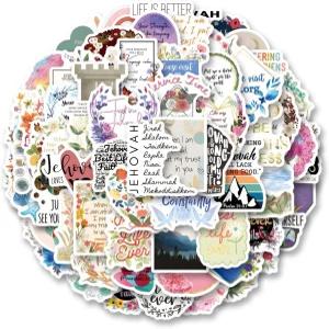 69Pcs JWORG 스티커 팩 물병용 에스테틱 비닐 방수 데칼 노트북 휴대폰 스케이트보드 스크랩북 파티 용품