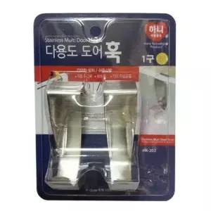도어훅 1구 2p 싱크대도어후크 후크걸이 도어후크