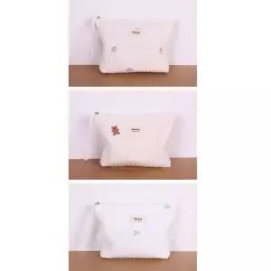 누빔 기저귀 자수 파우치 순면 다용도 미니백 (선택) OuX9+6ZeH