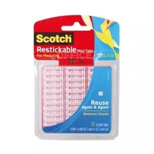 재접착 폼양면테이프 R103 12.7X12.7mm 72조각 재접착테이프 3M양면테이프 폼테이프 재접착용테이프