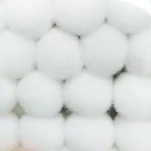 단색 뿅뿅이 원형 솜방울 만들기 꾸미기재료 흰색 BXq6+3KRq