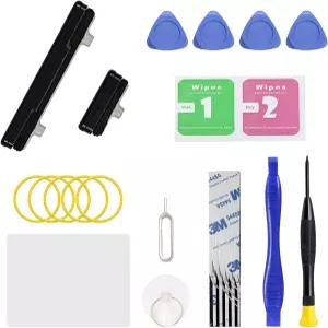 갤럭시 S10e 수리 부품의 전원 끄기 볼륨 버튼 키 교체 툴킷블랙 포함