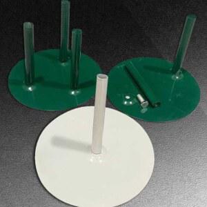 자이언트 플라워 받침대 원형 진녹색 삼중 30CM 다크그린 스탠드 철판 사각 고정