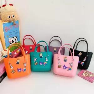 여아 여름 초경량 실리콘 휴대용 귀여운 손가방