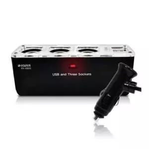[CAR] 자동차 3구 USB 2포트 차량용소켓 멀티시가잭