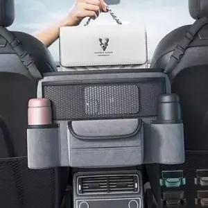 [CAR] 차량용 수납 포켓 자동차 수납 포켓 대용량 뒷좌석 정리함 보관함 거치대 물컵 가죽