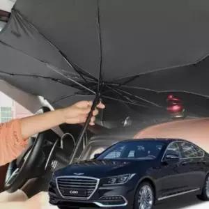 [CAR] 자동차 햇빛 가리개 차량용 햇빛 가리개 우산형 열차단 차단막 앞유리 그늘막 커버 용품 방열 차박