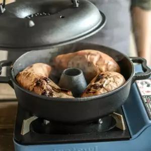 군고구마 직화냄비 군밤 직화구이 군옥수수 군밤 직화냄비 28CM 무쇠