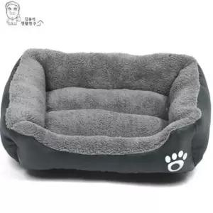 [반려] 강아지 방석 고양이 방석 푹신한 극세사 사각 쿠션 하우스 침대