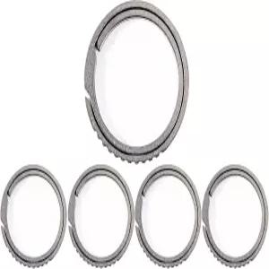 ZLLM 헤비 듀티 사이드 푸시 스플릿 키 링 카라비너용 퀵 릴리스 체인 및 일상 사용