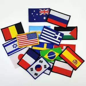 밀리터리 국기 와펜 자수 전세계 전투복 DHU4+1ctj