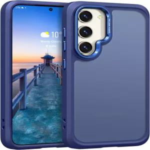 삼성 갤럭시 S23 플러스 케이스용 레이보엔 메탈릭 카메라 렌즈 투명 실키 터치 PC 백 미끄럼 방지 소프트