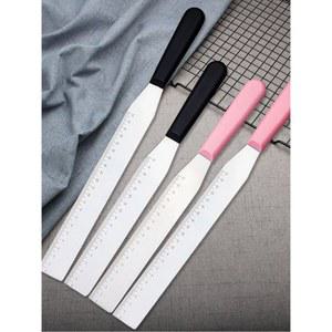 스패츌러 직각 버터칼 프리미엄 패턴 원형 나무손잡이 아이싱 스패츌라 스테인레스6인치 헤드