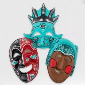 봉글 종이탈 꾸미기  하회탈꾸미기