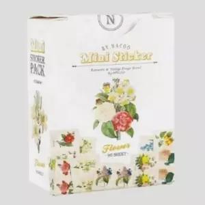 미니 스티커팩 플라워 노트북꾸미기스티커 다이어리스티커