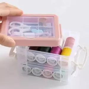 3단 반짇고리 세트 생활물품 실바늘세트