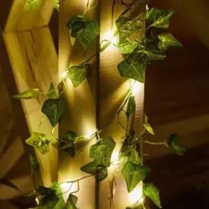 [데코] 나무잎 태양열 줄조명 LED 2M 20L 경관조명 베란다조명