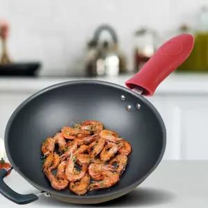 후라이팬 미끌림 방지 내열 손잡이 실리콘 커버 덥개 jHr4+6vpB