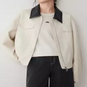 KARRA (77까지)엔비배색라이더자켓_A6S0220