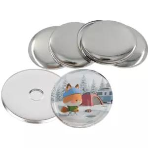 자석 핀버튼 키링 메탈 원형 DIY 제작 58MM 100개 SXG4+6hbl