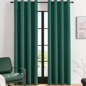 창문암막커튼 데이나잇 암막 커튼 2장세 긴창 거실 안방 그린