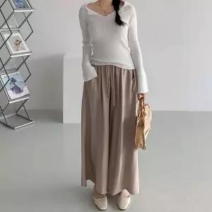 [하프클럽/셀러허브_여성트랜드패션]여자 핀턱 휴가룩 소프트핏 SS 고무줄