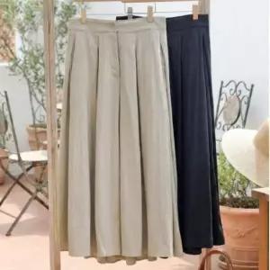 [하프클럽/셀러허브_여성트랜드패션]여자 폴리나일론 찰랑 와이드 플리츠