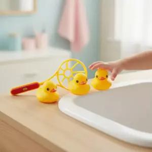 톨로 물놀이 오리세트 목욕놀이 러버덕 인형 장난감 유아 스플래시 뜰채 피규어 소근육발달