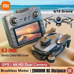 DJI 샤오미 GT8 드론 8K HD 프로페셔널 360 ° 듀얼 카메라 GPS 5G WIFI 브러시리스 모터 장애물 회피 접이