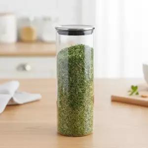 도모 모던 유리 밀폐용기 1200ml 캐니스터 보관통 양념통 원두 저장용기 파스타면 커피