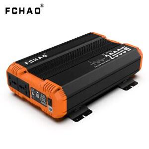FCHAO 2000W DC-AC 전력 인버터 12V 24V 48V에서 220V 230V 240V로 변환 인버터 LCD 디스플레이 두 개의 냉각 팬 포함